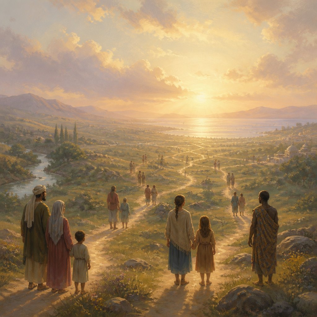 "And he made from one man every nation of mankind to live on all the face of the earth, having determined allotted periods and the boundaries of their dwelling place, that they should seek God, and perhaps feel their way toward him and find him. Yet he is actually not far from each one of us." - Acts 17:26-27
