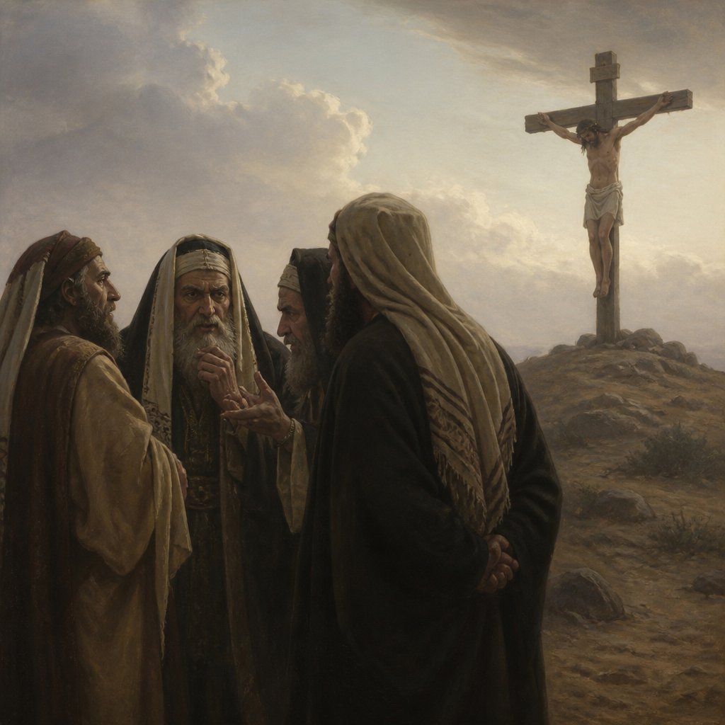 "Likewise also the chief priests mocking said among themselves with the scribes, He saved others; himself he cannot save." - Mark 15:31
