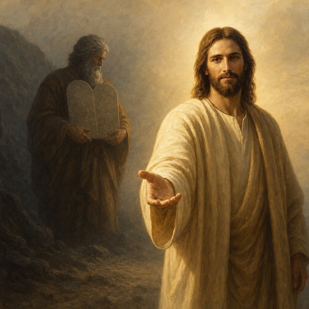 "For the law was given by Moses, but grace and truth came by Jesus Christ." - John 1:{verse.verse_number}