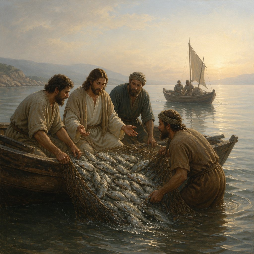 "For he was astonished, and all that were with him, at the draught of the fishes which they had taken:" - Luke 5:9
