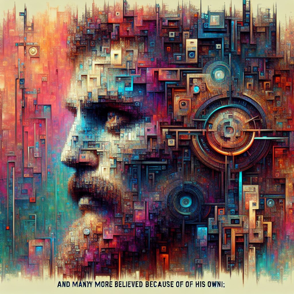 John 4:41 - "And many more believed because of his own word;"