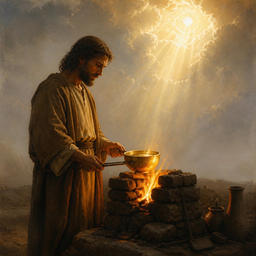 "That the trial of your faith, being much more precious than of gold that perisheth, though it be tried with fire, might be found unto praise and honour and glory at the appearing of Jesus Christ:" - 1 Peter 1:{verse.verse_number}