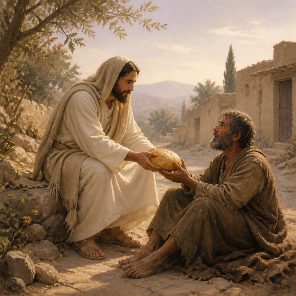 "He that hath a bountiful eye shall be blessed; for he giveth of his bread to the poor." - Proverbs 22:{verse.verse_number}