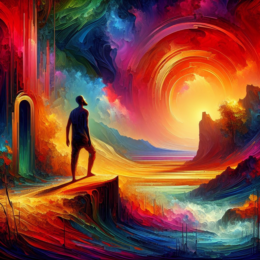 Job 20:13 - "Though he spare it, and forsake it not; but keep it still within his mouth:"
Create a piece of digital art visualizing a biblical scene from Job 20:13 - 'Though he spare it, and forsake it not; but keep it still within his mouth:'. Represent the scene as a moment of dilemma or contemplation, with vivid colors and shadows to enhance the emotional impact of the scene.
