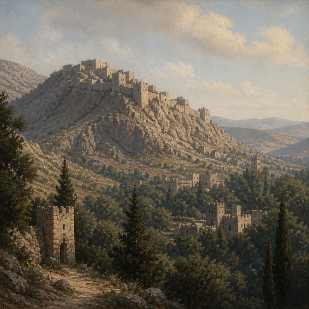 "Moreover he built cities in the mountains of Judah, and in the forests he built castles and towers." - 2 Chronicles 27:4