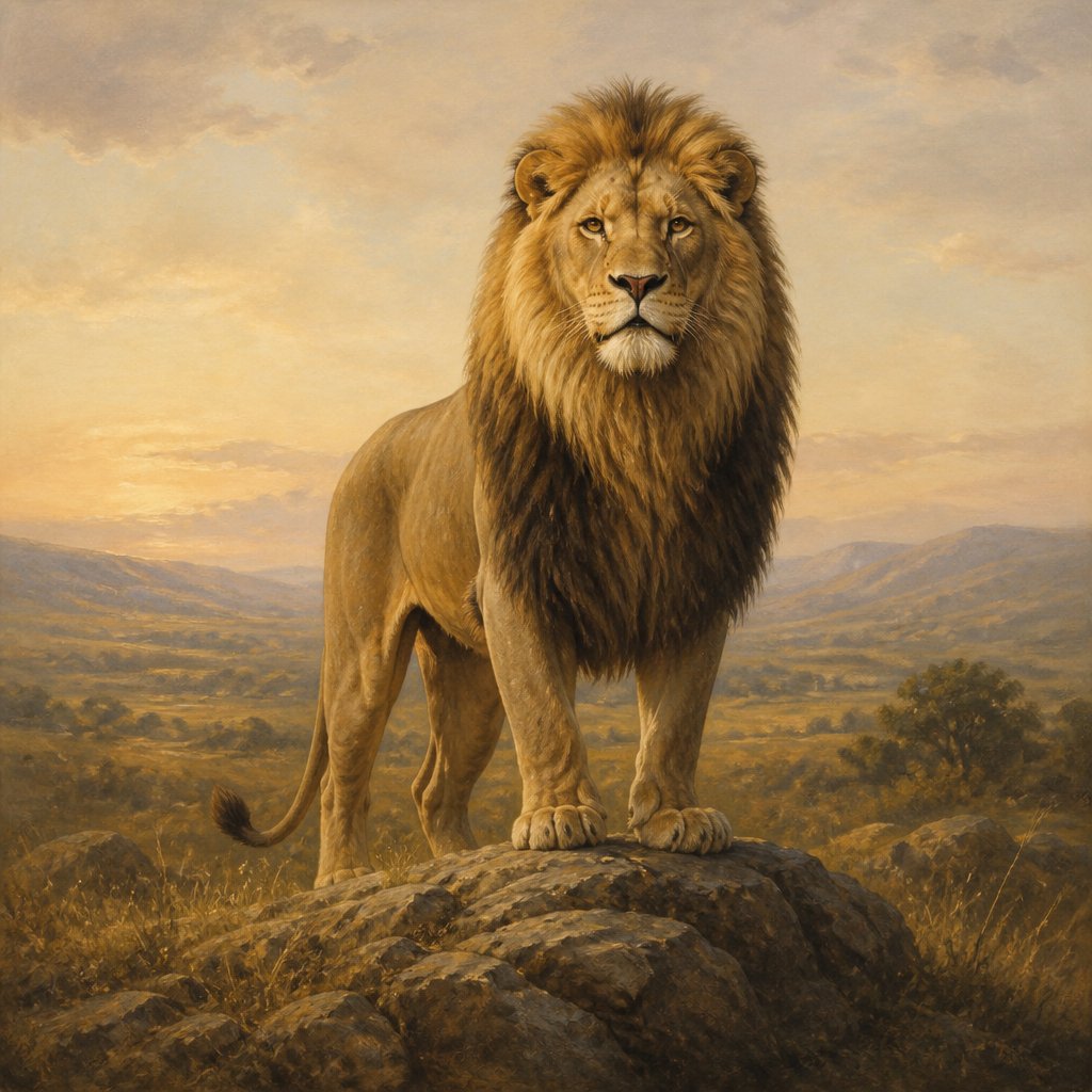 "A lion which is strongest among beasts, and turneth not away for any;" - Proverbs 30:{verse.verse_number}