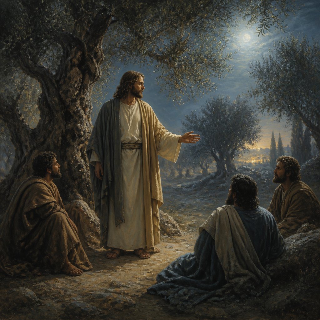"And they came to a place which was named Gethsemane: and he saith to his disciples, Sit ye here, while I shall pray." - Mark 14:{verse.verse_number}