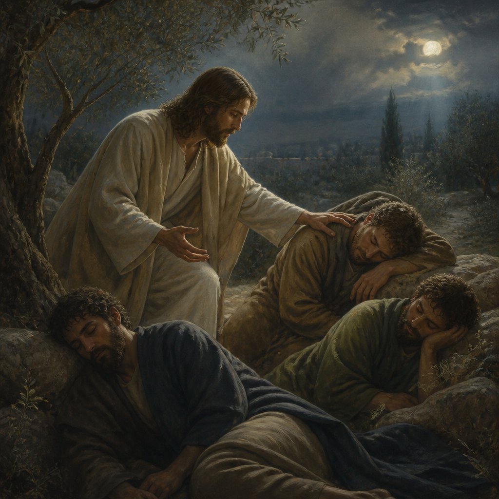 "And said unto them, Why sleep ye? rise and pray, lest ye enter into temptation." - Luke 22:{verse.verse_number}