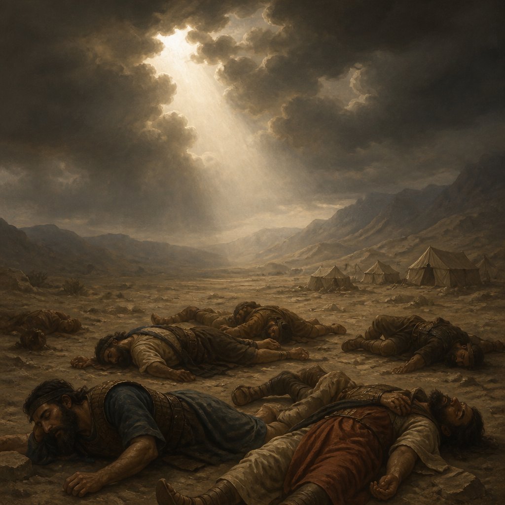 "The wrath of God came upon them, and slew the fattest of them, and smote down the chosen men of Israel." - Psalms 78:31