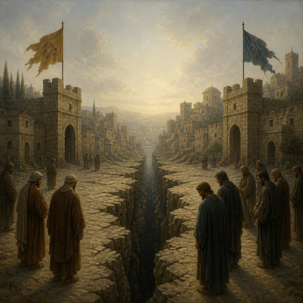 "And if a kingdom be divided against itself, that kingdom cannot stand." - Mark 3:{verse.verse_number}