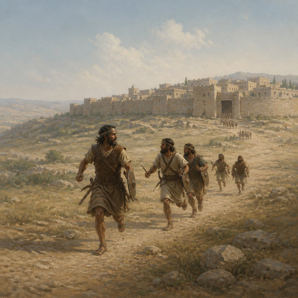 "( For they will come out after us) till we have drawn them from the city; for they will say, They flee before us, as at the first: therefore we will flee before them." - Joshua 8:6