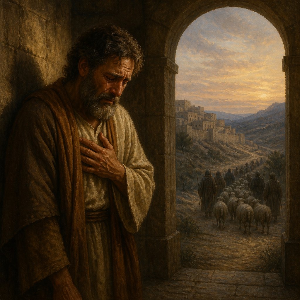 "But if ye will not hear it, my soul shall weep in secret places for your pride; and mine eye shall weep sore, and run down with tears, because the LORD'S flock is carried away captive." - Jeremiah 13:{verse.verse_number}