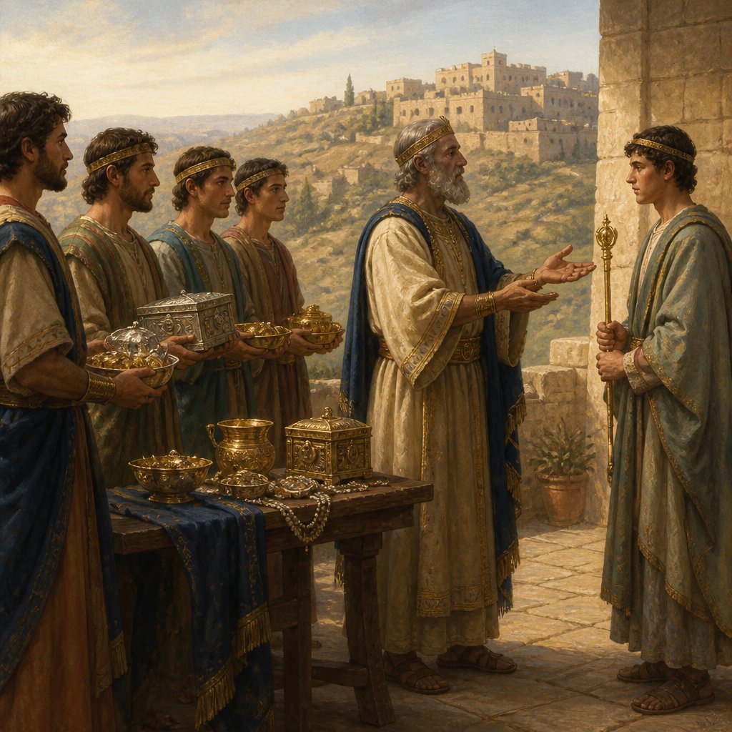 "And their father gave them great gifts of silver, and of gold, and of precious things, with fenced cities in Judah: but the kingdom gave he to Jehoram; because he was the firstborn." - 2 Chronicles 21:3