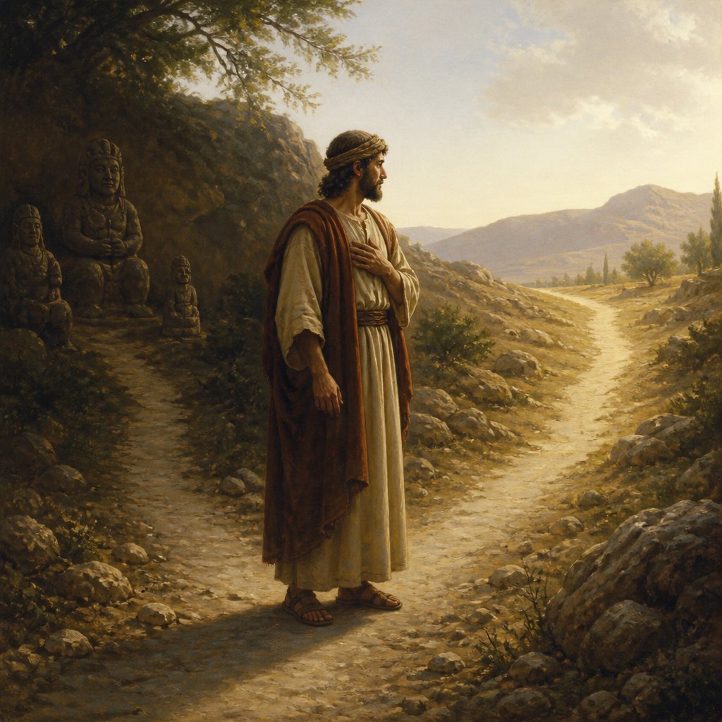 "Take heed to yourselves, that your heart be not deceived, and ye turn aside, and serve other gods, and worship them;" - Deuteronomy 11:{verse.verse_number}