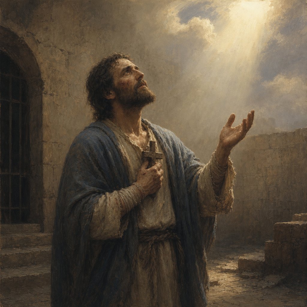 "Yet if any man suffer as a Christian, let him not be ashamed; but let him glorify God on this behalf." - 1 Peter 4:{verse.verse_number}