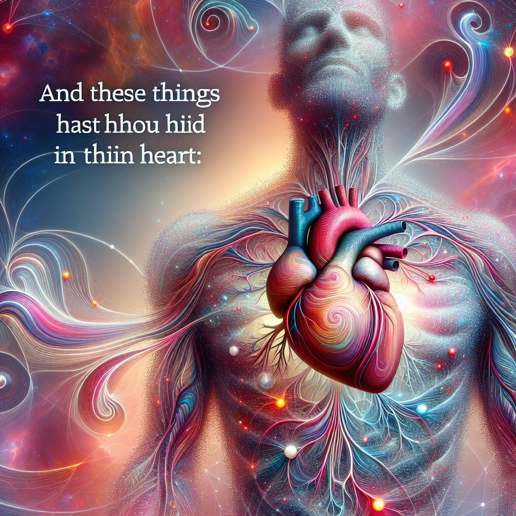 Job 10:13 - "And these things hast thou hid in thine heart: I know that this is with thee."