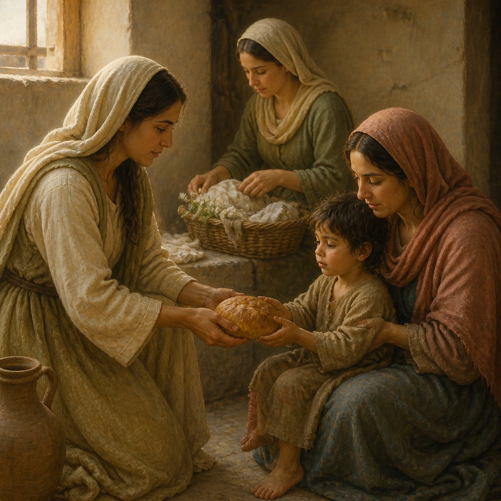 "But (which becometh women professing godliness) with good works." - 1 Timothy 2:{verse.verse_number}