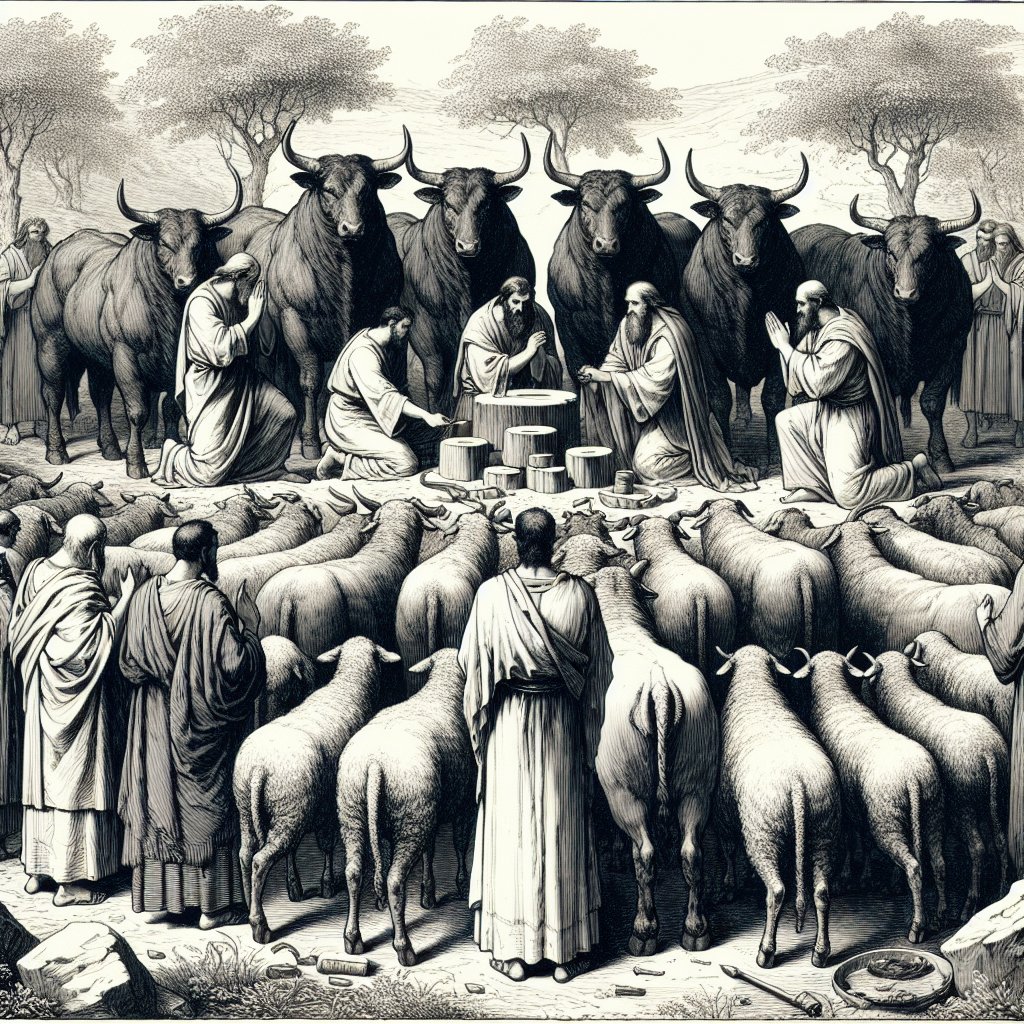 Job 42:8 - "Therefore take unto you now seven bullocks and seven rams, and go to my servant Job, and offer up for yourselves a burnt offering; and my servant Job shall pray for you: for him will I accept: lest I deal with you after your folly, in that ye have not spoken of me the thing which is right, like my servant Job."