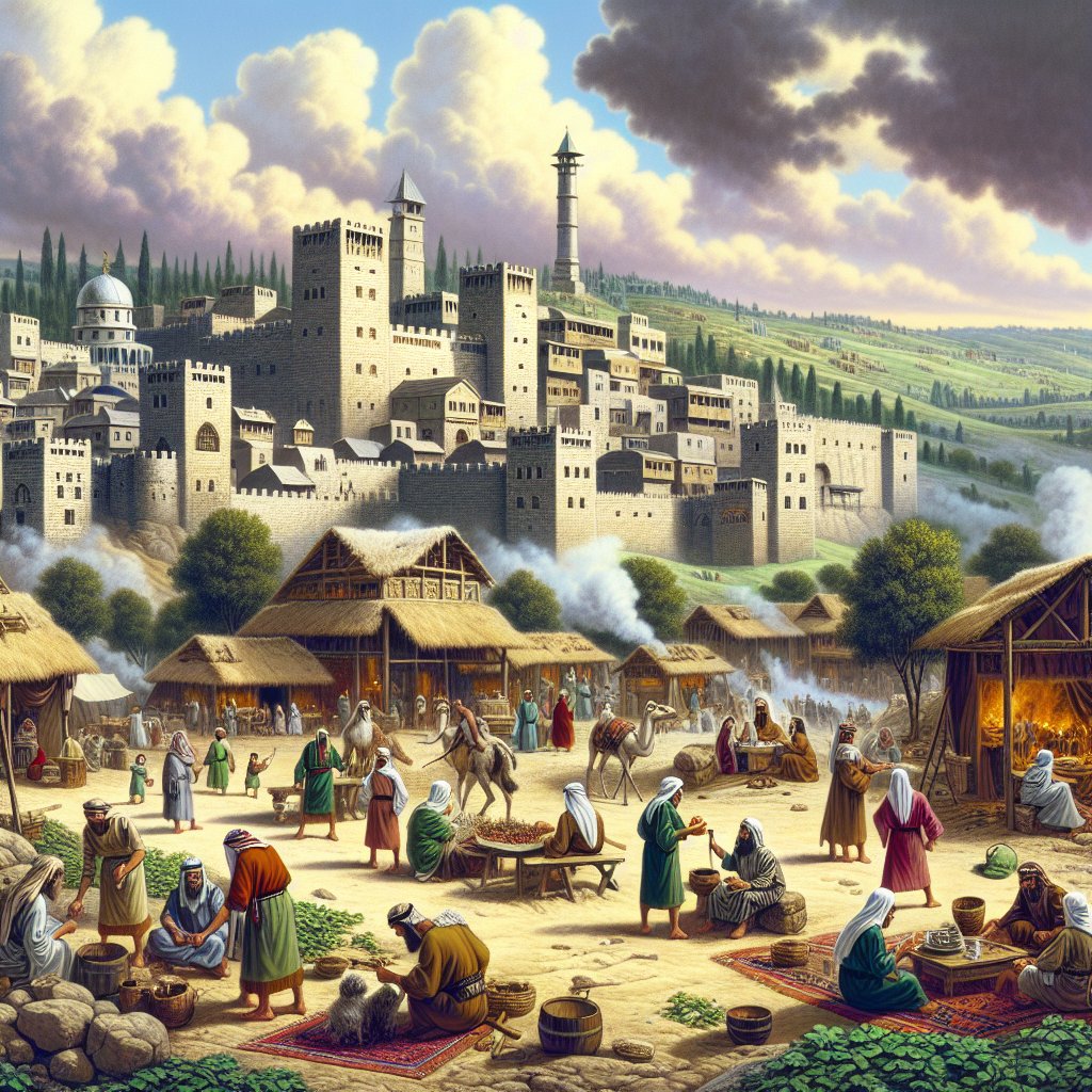 Judges 1:21 - "And the children of Benjamin did not drive out the Jebusites that inhabited Jerusalem; but the Jebusites dwell with the children of Benjamin in Jerusalem unto this day."