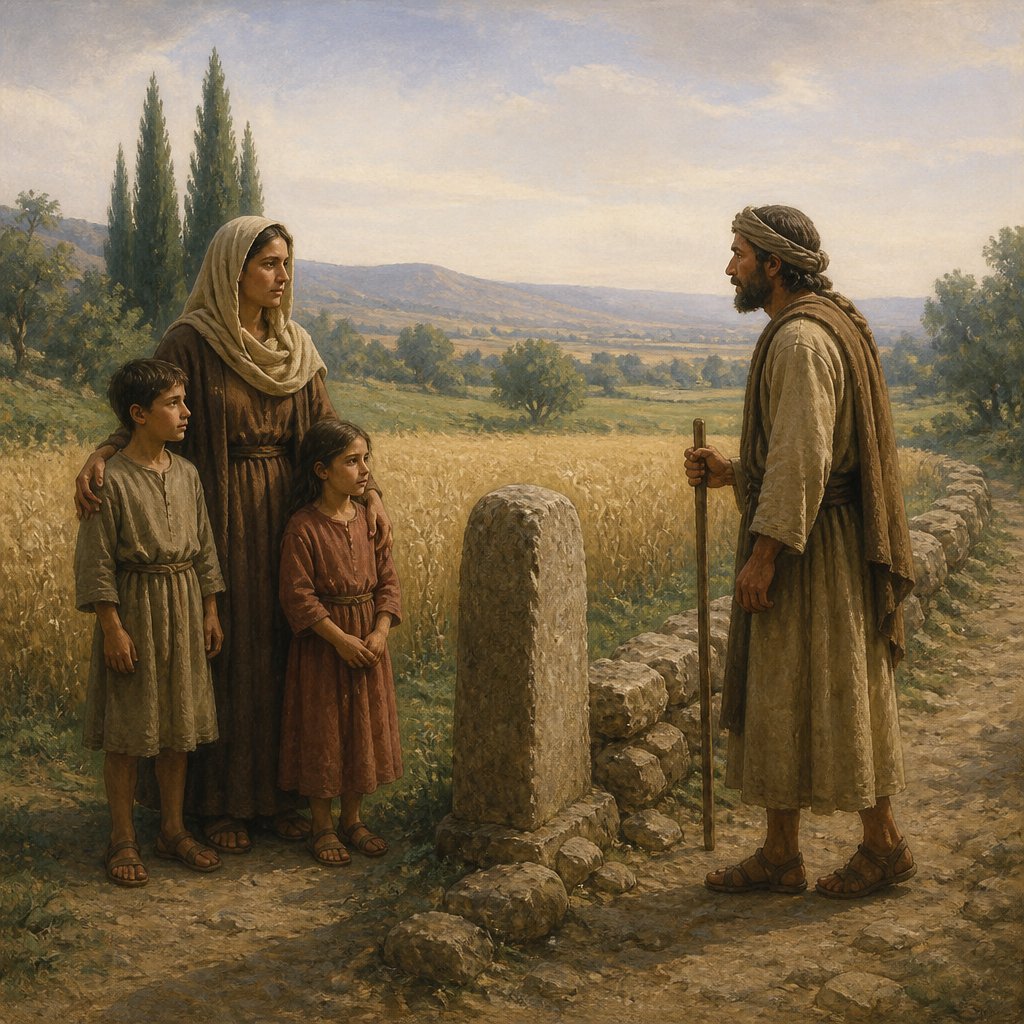 "Remove not the old landmark; and enter not into the fields of the fatherless:" - Proverbs 23:{verse.verse_number}