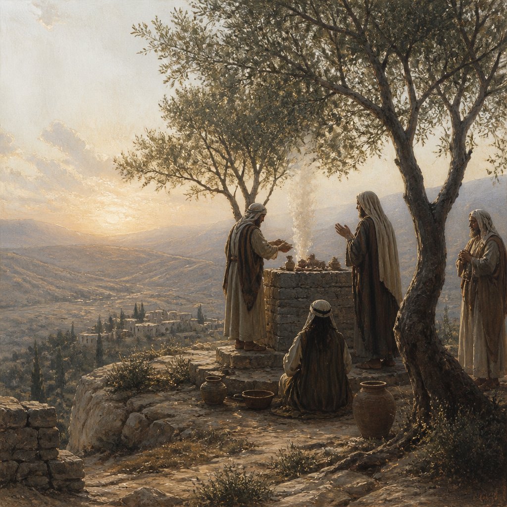 "Save that the high places were not removed: the people sacrificed and burnt incense still on the high places." - 2 Kings 15:4