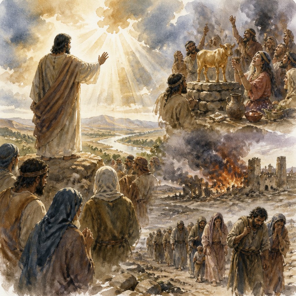Deut 7:17-26 warnings to Israel people to fear the lord