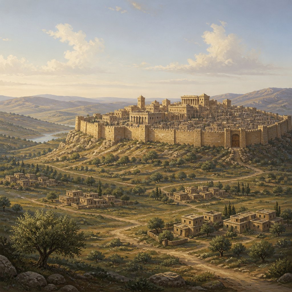 "All these cities were fenced with high walls, gates, and bars; beside unwalled towns a great many." - Deuteronomy 3:5