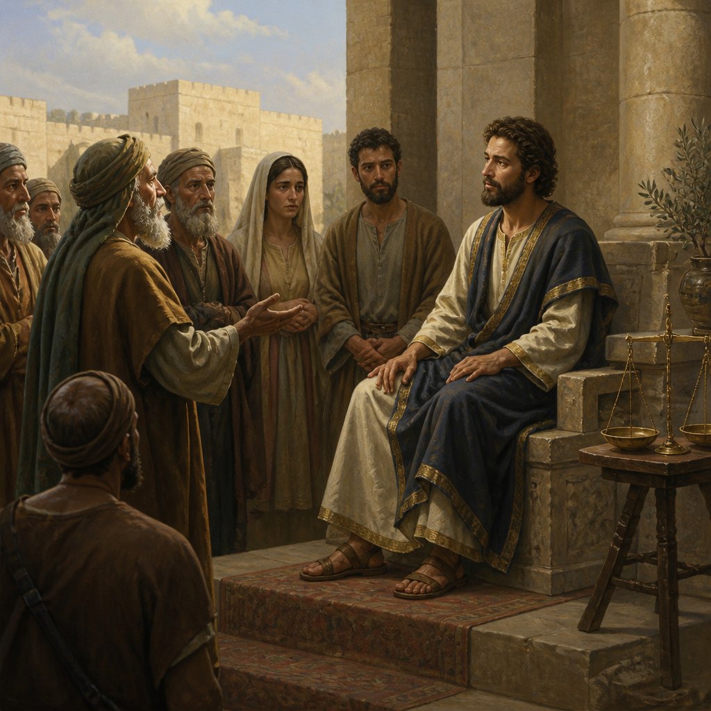 "¶ So David reigned over all Israel, and executed judgment and justice among all his people." - 1 Chronicles 18:{verse.verse_number}