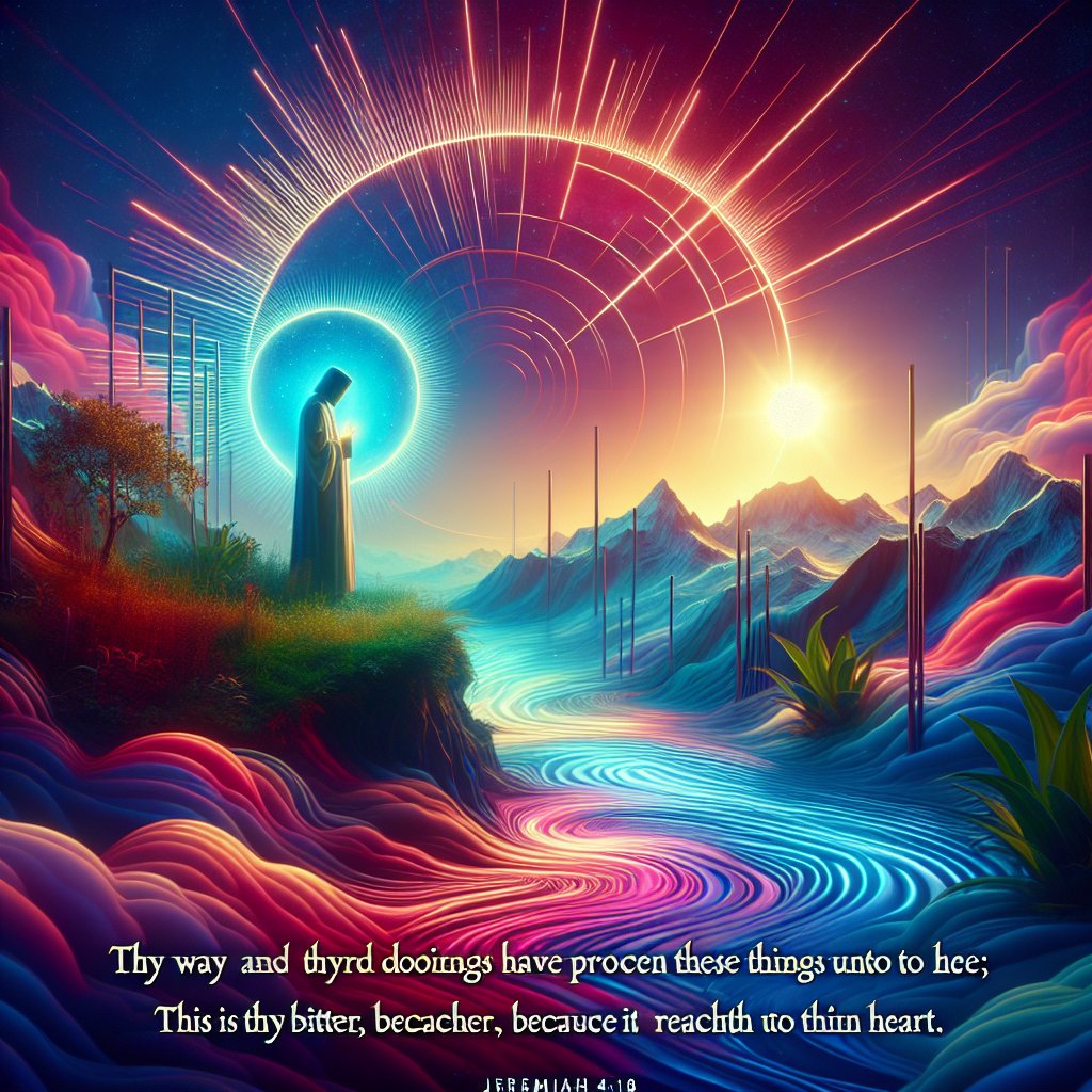 Jeremiah 4:18 - "Thy way and thy doings have procured these things unto thee; this is thy wickedness, because it is bitter, because it reacheth unto thine heart."