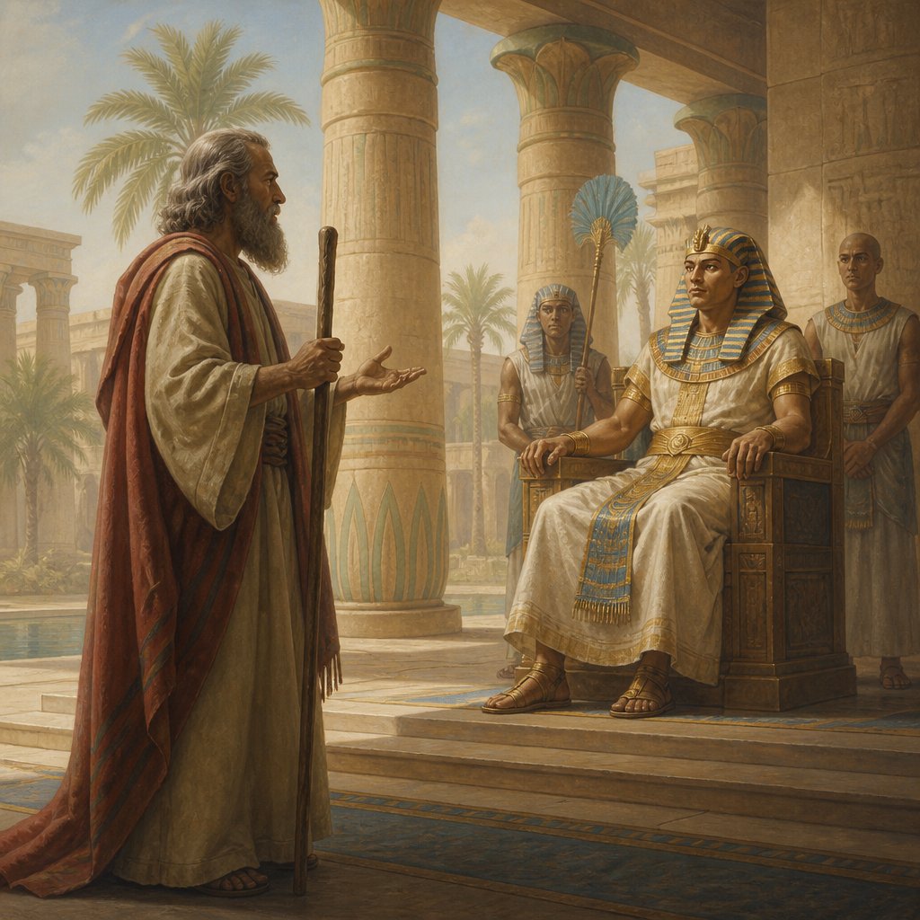 "And the LORD spake unto Moses, Go unto Pharaoh, and say unto him, Thus saith the LORD, Let my people go, that they may serve me." - Exodus 8:1